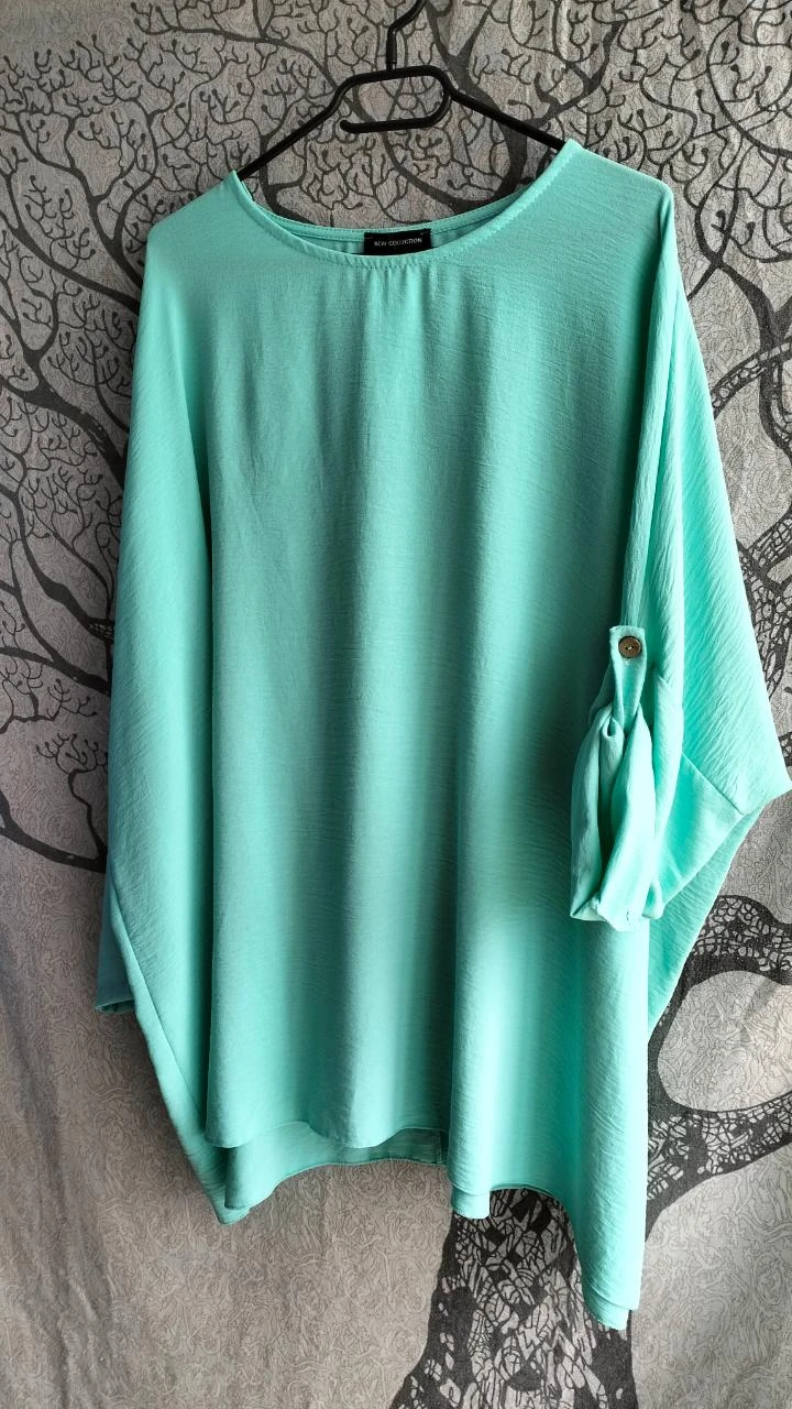 Túnica de talla grande color verde menta – photo 4